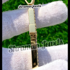 Icy Baguette Diamond Cross Pendant VVS 10K Gold Men's Jewelry -5.22 CTW
