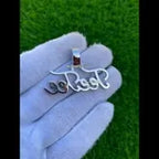 Custom "Tee Tee" Letter Diamond Pendant - 2.66 CTW