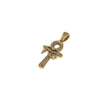 Eye of Horus Diamond Pendant 14K Solid Gold - 0.75 CTW