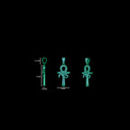 Eye of Horus Diamond Pendant 14K Solid Gold - 0.75 CTW
