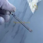 Custom D Initial Letter Diamond icy Pendant - 13.09 CTW