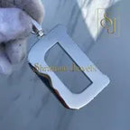 Custom D Initial Letter Diamond icy Pendant - 13.09 CTW