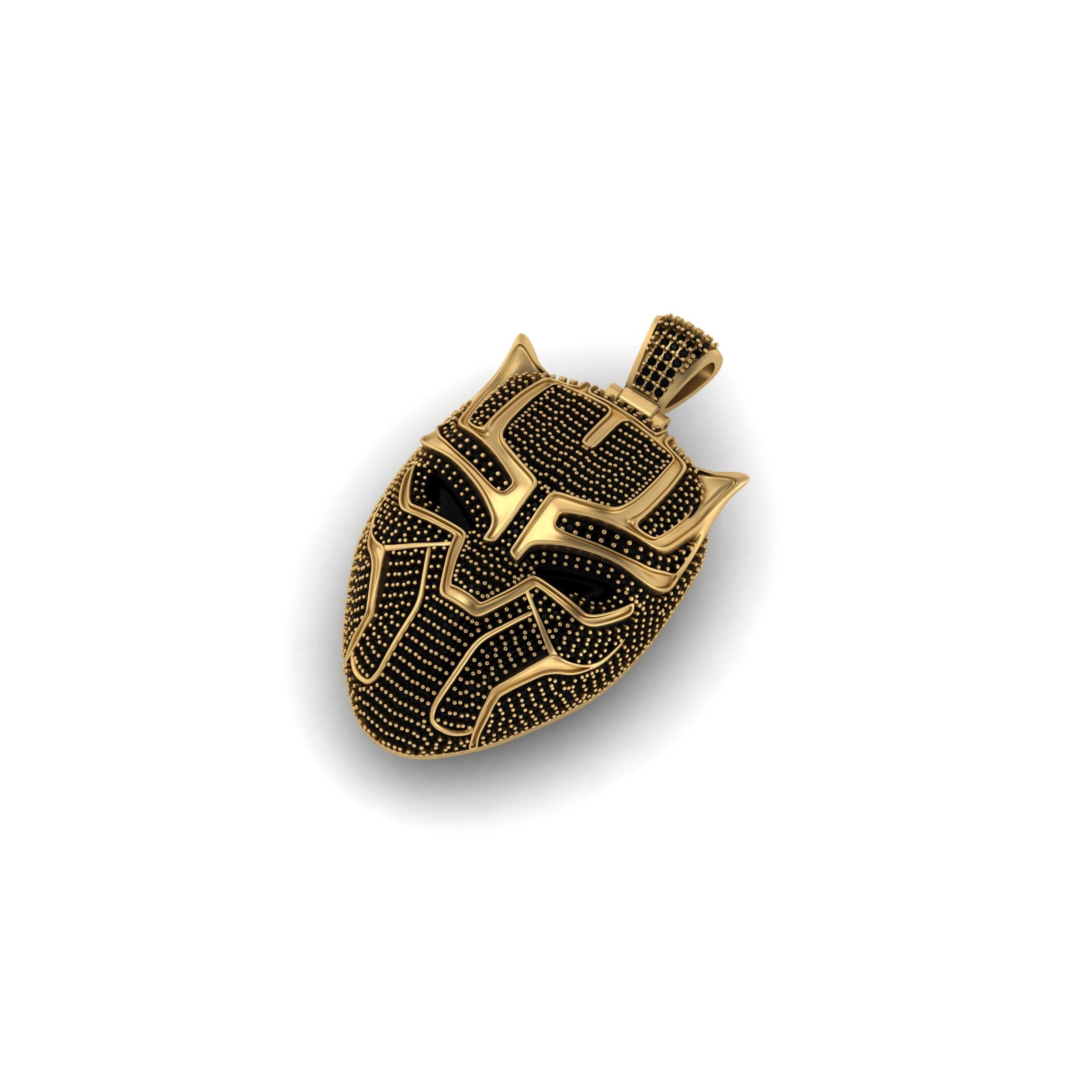 Trending Marvel Black Panther VVS Diamond Pendant for Men Craftsmanship - 3.67 CTW