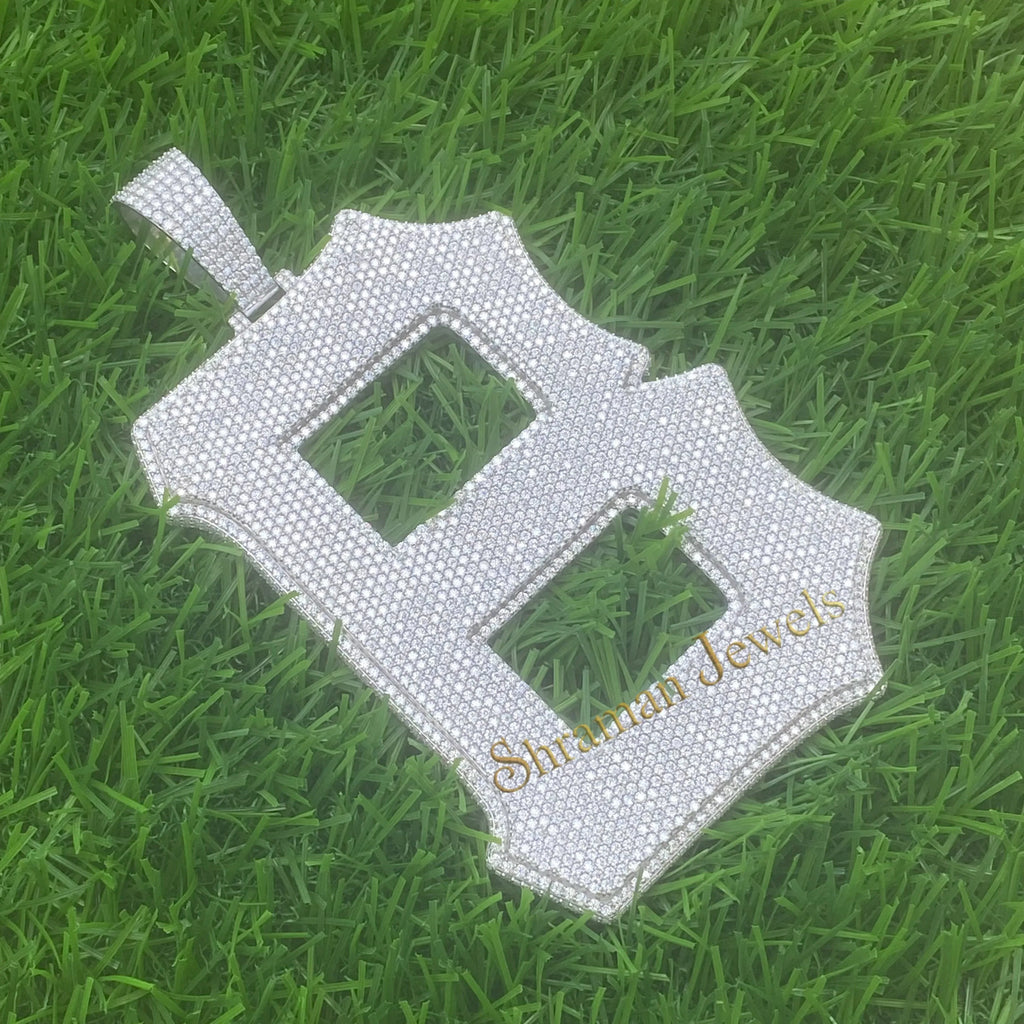 Custom B Letter Diamond Pendant - 39.02 CTW