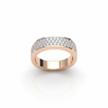 14k solid Gold  Wedding Diamond Ring Men’s – 1.51 CTW