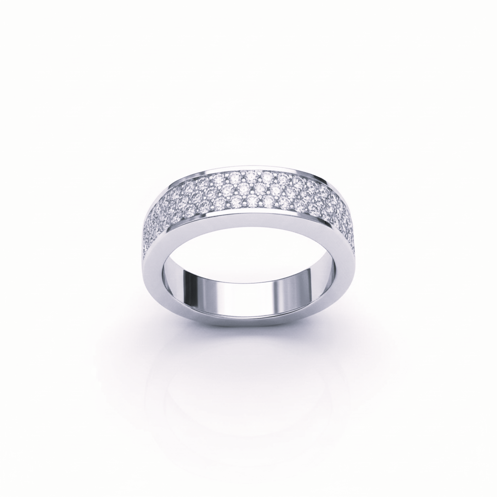 14k solid Gold  Wedding Diamond Ring Men’s – 1.51 CTW