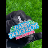 Custom name glow in dark letter VVS pendant