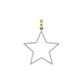 Diamond Star Pendant Icy VVS Premium Quality - 3.18 CTW