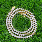 4MM VVS Heart Tennis Chain