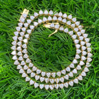 4MM VVS Heart Tennis Chain