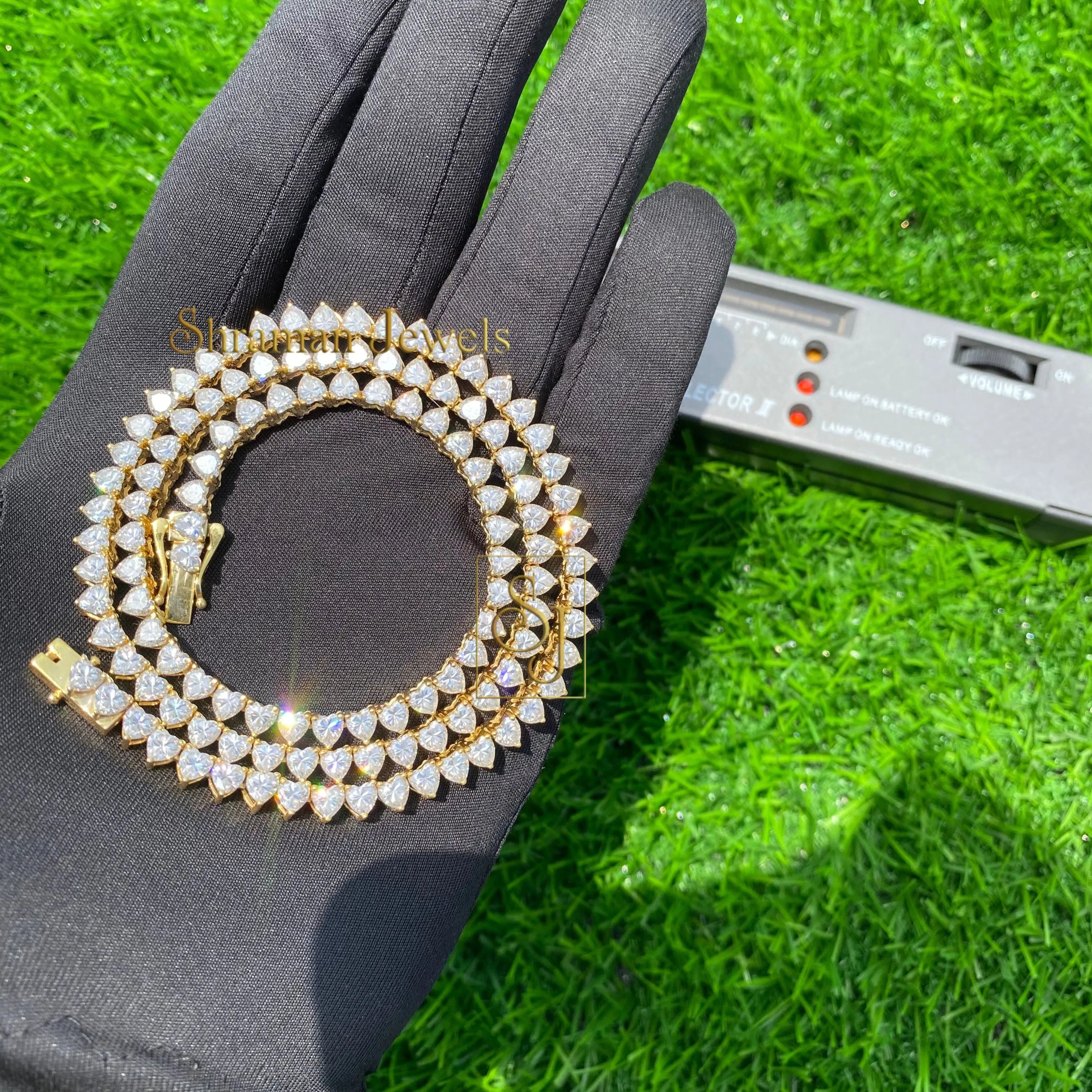 4MM VVS Heart Tennis Chain