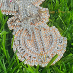 14K Gold Eagle Pendant Hip Hop Moissanite -12.01 CTW