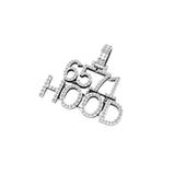 CUSTOM LETTER HOOD MOISSANITE CHARM NECKLACE PENDANT