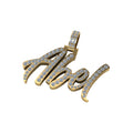 Personalized Abel Pendant 14K solid Gold VVS Diamond - 1.01 CTW