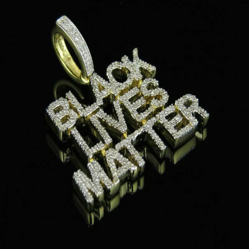 Custom Letter Diamond Pendant 14K Solid Gold - 1.57 CTW
