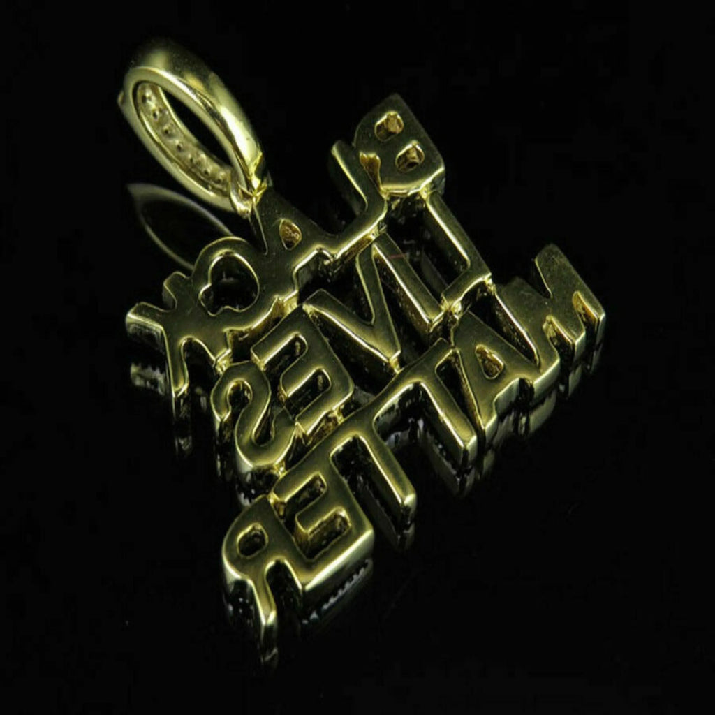 Custom Letter Diamond Pendant 14K Solid Gold - 1.57 CTW
