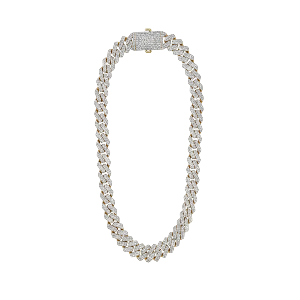 14MM Iced Out Cuban Link Chain for Men
