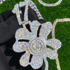 Four Leaf Clover Diamond Pendant Moissanite Charm - 7.2 CTW