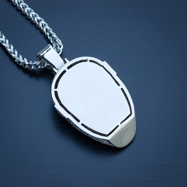 Iron Man Diamond Pendant 14K Solid Gold - 3.12 CTW
