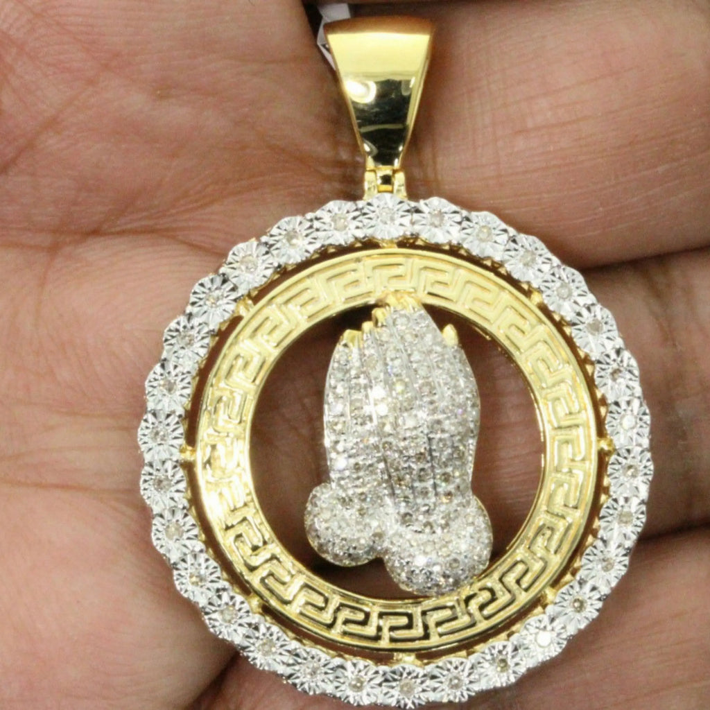 Praying Hands Diamond Pendant - 5.46 CTW