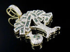 Money Tree Diamond Pendant 10K Solid Gold - 1.86 CTW