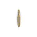 Gold AK-47 Bullet Natural Diamonds Pendant- 2.43 CTW