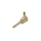 Trending Guitar VVS 10K Gold Charm for Men