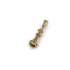 King Chess Piece Diamond Pendant 14k Solid Gold - 1.63 CTW