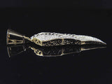 Men's Gold Angel Wing Icy Natural VVS Charm Pendant for Men