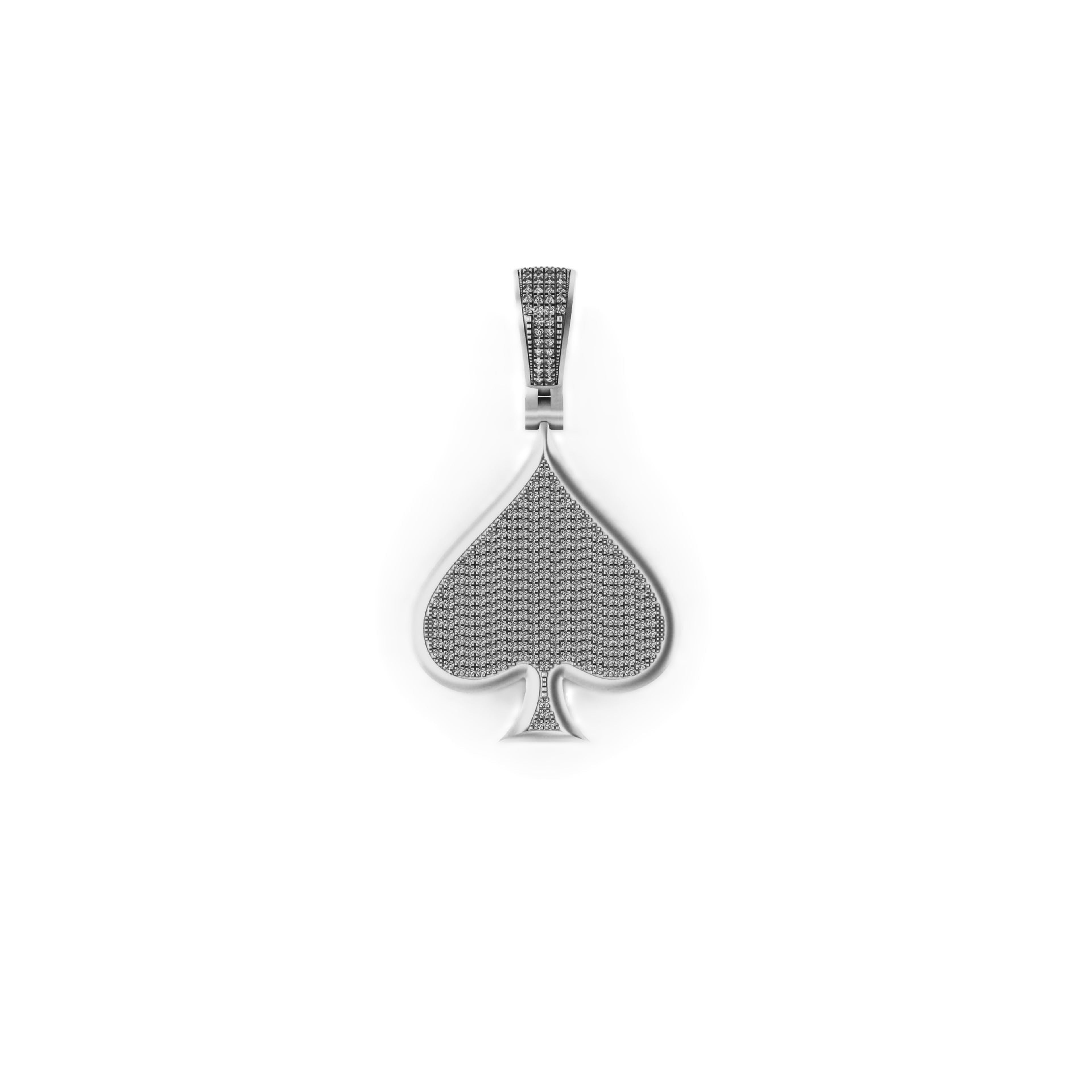 10K Gold ACE Hip Hop Diamond Pendant Lab-Grown - 1.76 CTW