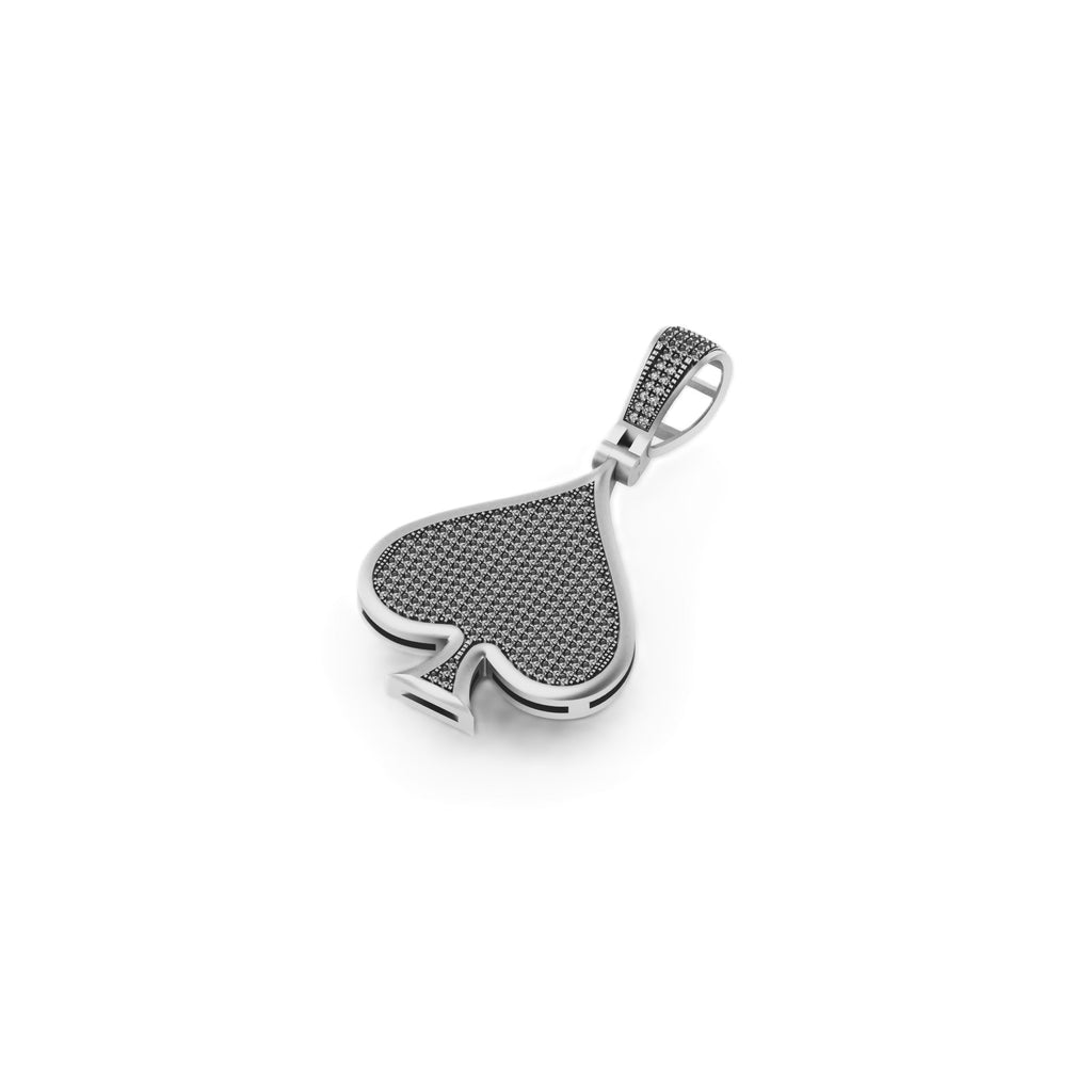 10K Gold ACE Hip Hop Diamond Pendant Lab-Grown - 1.76 CTW