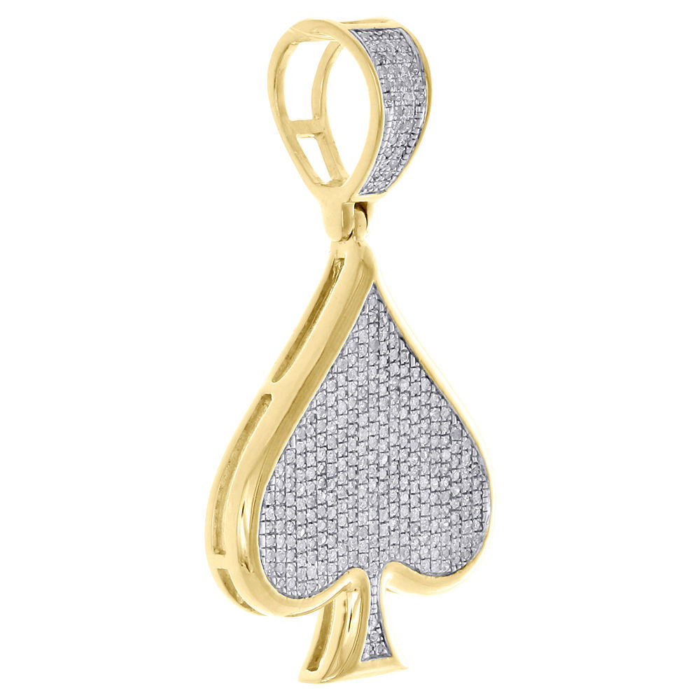 10K Gold ACE Hip Hop Diamond Pendant Lab-Grown - 1.76 CTW