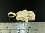 Hamsa Diamond Pendant 14k Solid Gold - 2.67 CTW