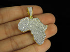 Africa Diamond Pendant 10K Solid Gold - 2.03 CTW