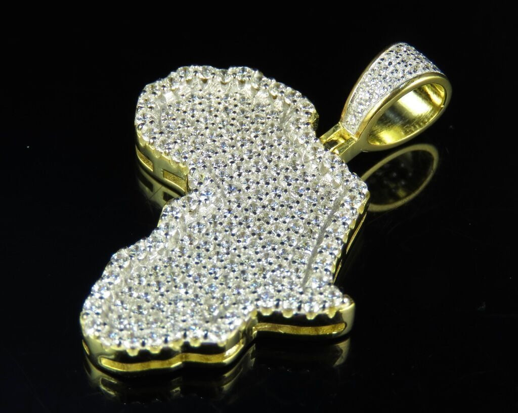 Africa Diamond Pendant 10K Solid Gold - 2.03 CTW