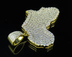 Africa Diamond Pendant 10K Solid Gold - 2.03 CTW