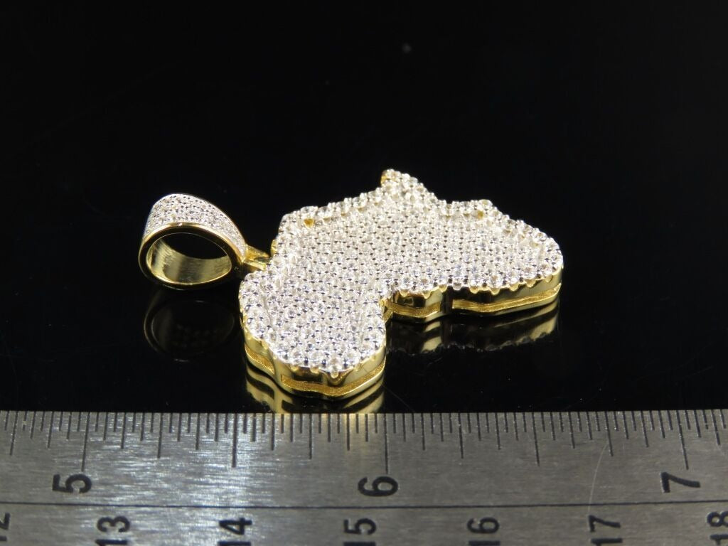 Africa Diamond Pendant 10K Solid Gold - 2.03 CTW