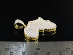 Africa Diamond Pendant 10K Solid Gold - 2.03 CTW