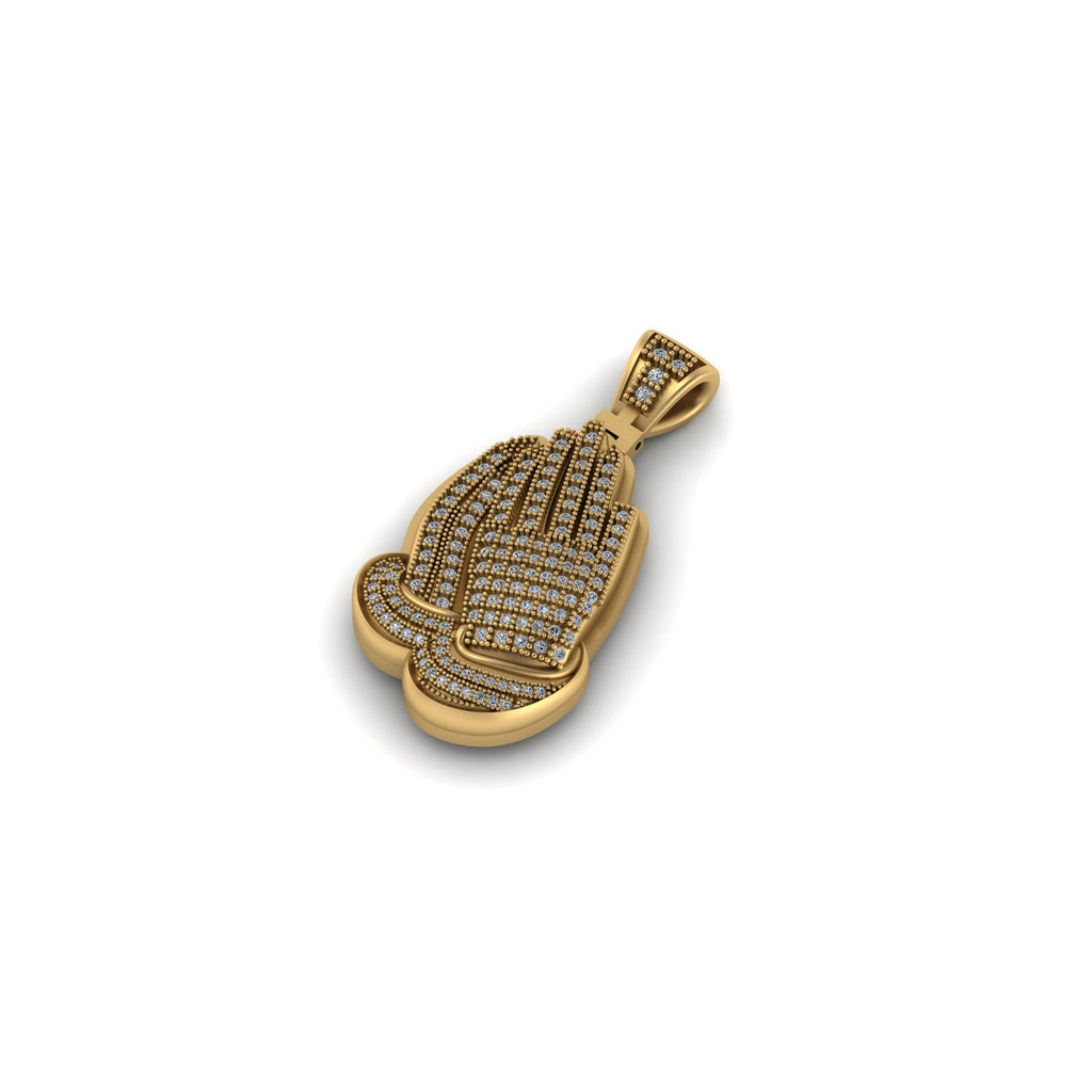 Praying Hands Diamond Pendant - 0.51 CTW