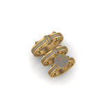 Women's VVS Natural Diamond studded Wedding Rings with 14K Gold