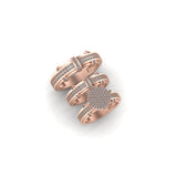 Women's VVS Natural Diamond studded Wedding Rings with 14K Gold