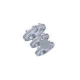 Women's VVS Natural Diamond studded Wedding Rings with 14K Gold