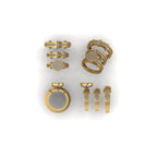 Women’s Diamond  Wedding Rings 14k solid gold - 1.53 CTW