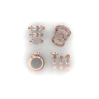 Women’s Diamond  Wedding Rings 14k solid gold - 1.53 CTW