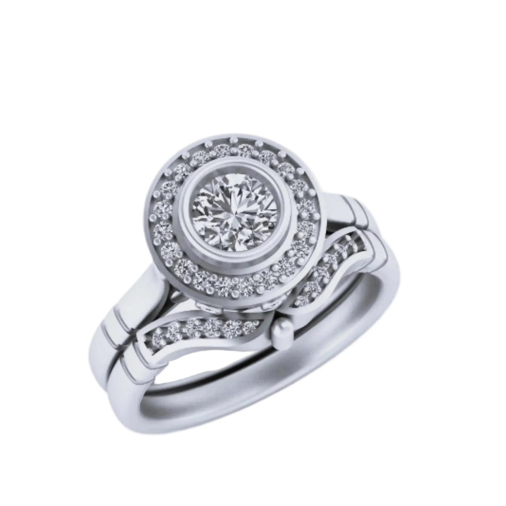 14K Solid Gold Bezel Ring