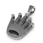 Crown Diamond Pendant 14k Solid Gold - 1.302 CTW