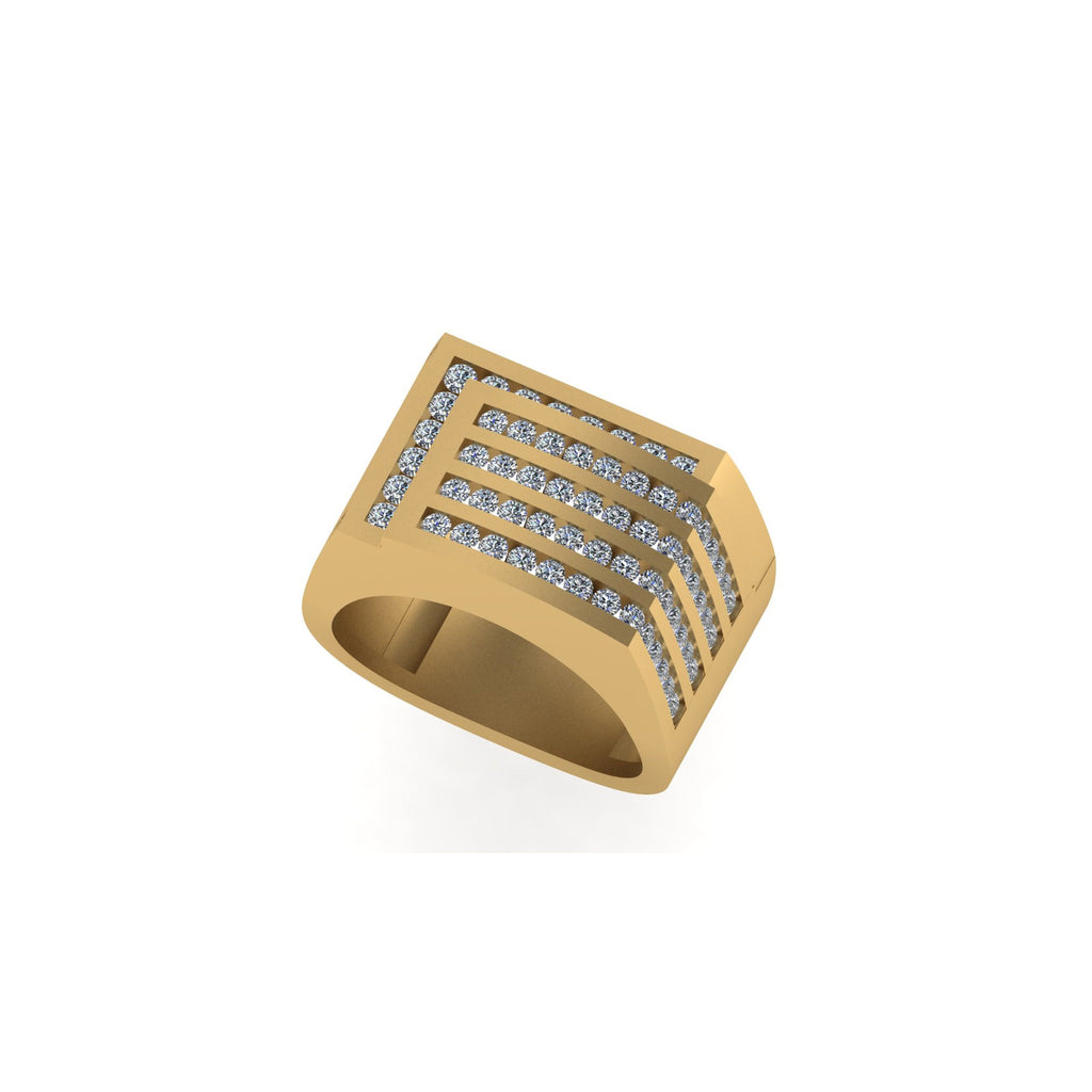 Classy 14k Solid Gold  Diamond Ring - 1.76 CTW