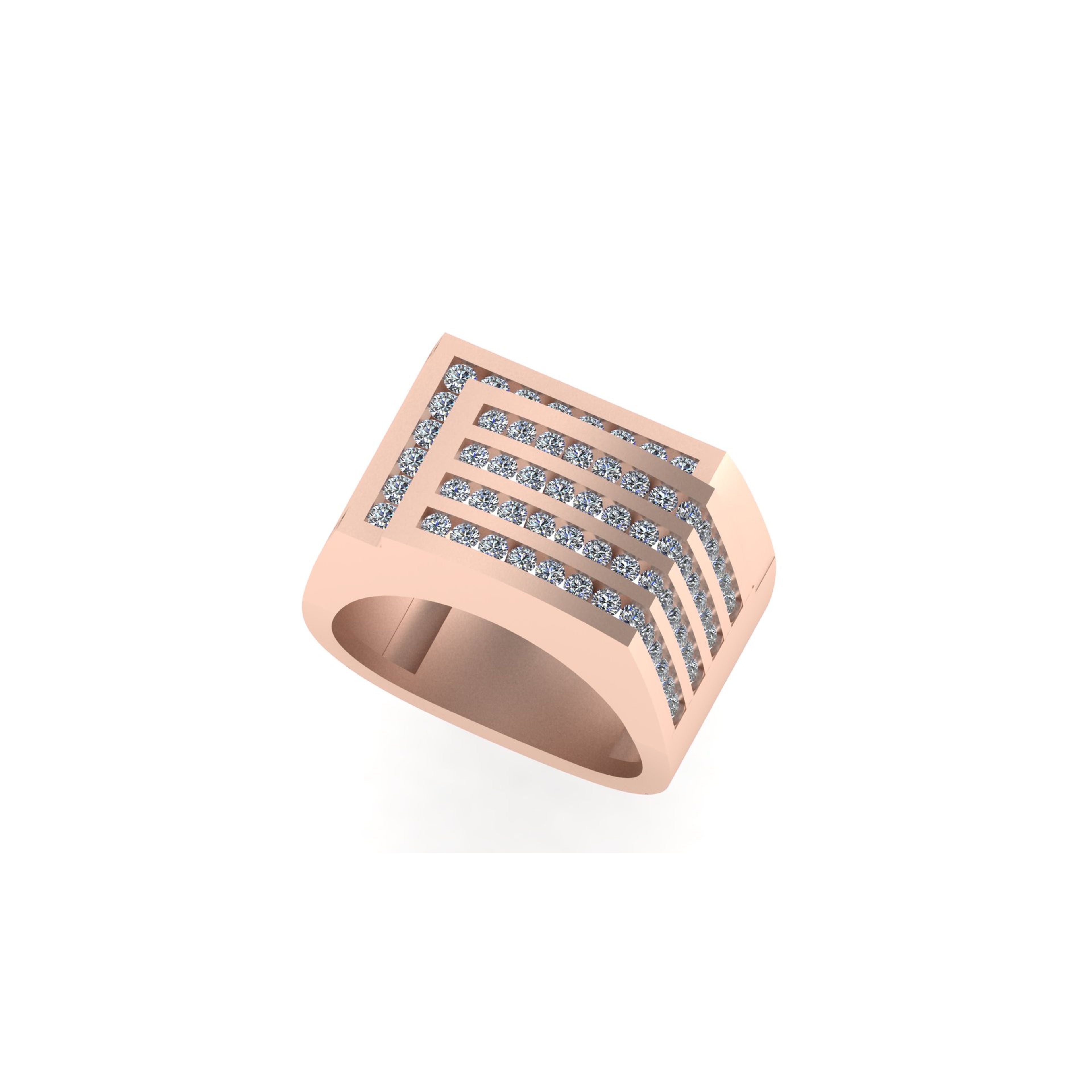 Classy 14k Solid Gold  Diamond Ring - 1.76 CTW