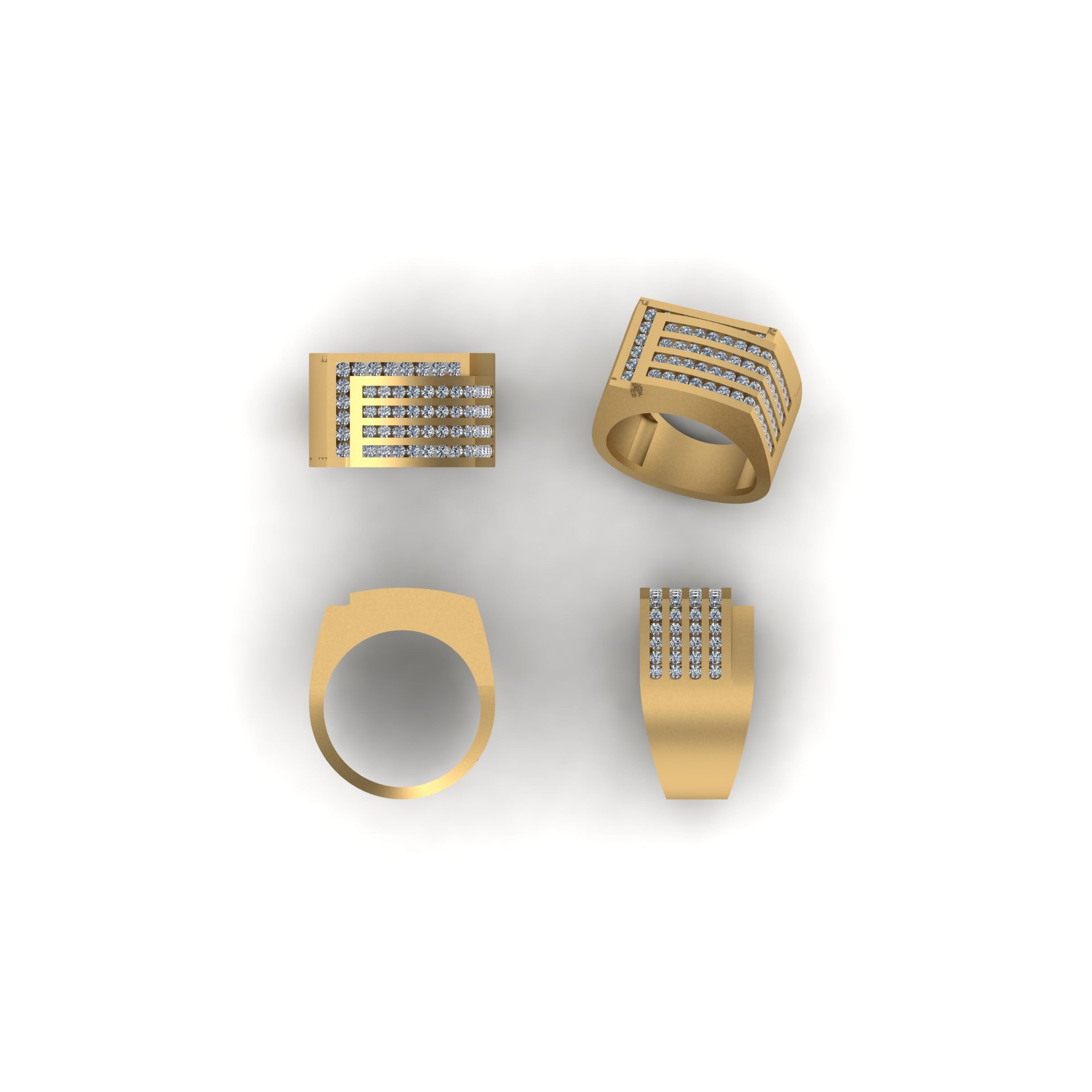 Classy 14k Solid Gold  Diamond Ring - 1.76 CTW