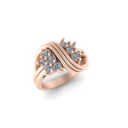 Delicate 10k solid Gold VVS Mozzo Diamond Ring - 0.69 CTW